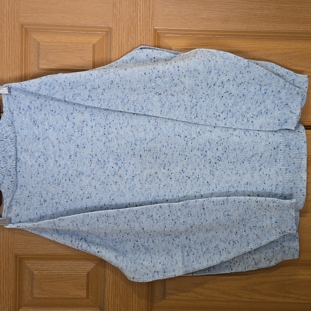 Alfred Dunner Blue Speckled Sweater XL - Picture 4 of 7